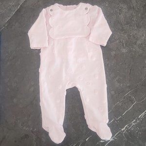 Jacadi Paris baby onesie Light pink size 3 months.